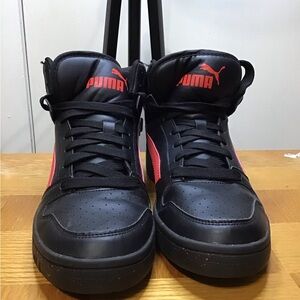 Puma Rebound Layup High Top Black With Red